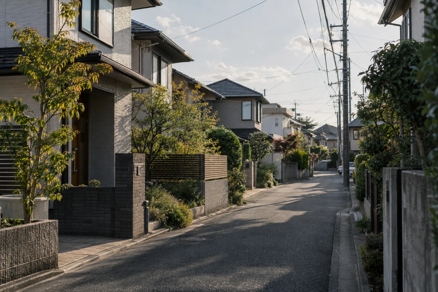 住まいが連なる地域の街並みのイメージ